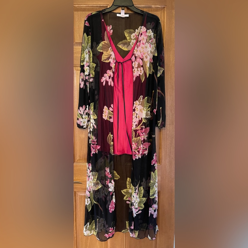 Victoria's Secret Sheer Black Kimono